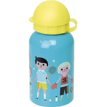 Láhev Dětská kovová láhev na pití 300 ml – modrá, design Ingela P. Arrhenius