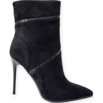 Dámské kozačky Kotníkové kozačky Laura Biagiotti Micro Black Gliter Velikost: 36