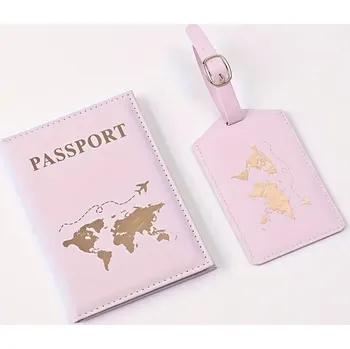 Obal na doklad Sada visačka a pouzdro na pas a dokumenty bílá