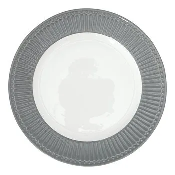 Talíř Keramický jídelní talíř Alice Stone Grey