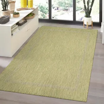 Koberec Vopi Kusový venkovní koberec Relax 4311 green (Varianta: Kruh 120 cm průměr)
