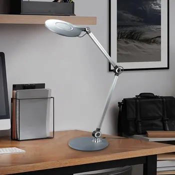 Lampička Briloner LED stolní lampa Office, antracit, CCT - Ø nohy 20 cm LED celkem 9 W - Doprava zdarma