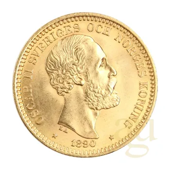 Sběratelství 20 koruna zlatá mince Schweden Oscar II.