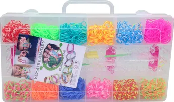 kreativní sada Loom Bands Gumičky na zaplétání s doplňky 1400 ks