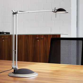 Lampička LED stolní lampa MAULbusiness, hliník, výška 50 cm - Základna - Ø 22,8 cm, výška 4,35 cm; délka ramene dole a nahoře po 41 cm; Ø hlavy lampy 14,2 cm; šířka upnutí max. 5,5 cm; délka kabelu 180 cm hliník, antracit 1 x 9 W LED - Doprava zdarma
