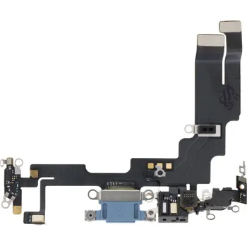 Nabíjecí port a flex kabel pro iPhone 14 ORI - Modrý