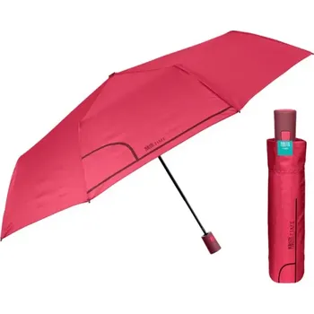 PERLETTI Dámský skládací automatický deštník COLORINO / zářivá červená, 26293