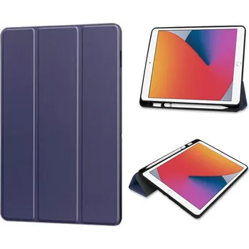 Pouzdro na tablet Solid Color Horizontal Deformation Flip Leather Case With Pen Slot TPU Case for iPad Mini 2021/Mini 6/Mini 2024/Mini 7 Dark Blue