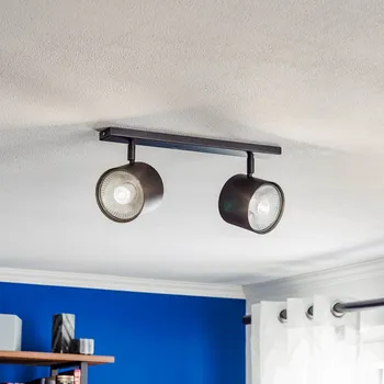Lampička ALDEX Stropní bodové světlo Bot, černé, dvouplamenné - Ø bodovka 11,5 cm černý 2 x 35 W - Doprava zdarma