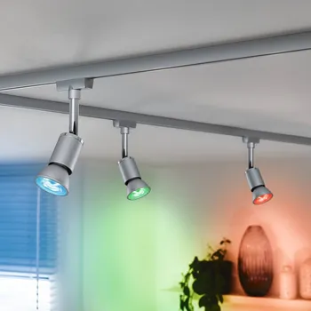 Lampička Paulmann LED GU10 4,8W 350lm ZigBee RGBW chrom matný chrom