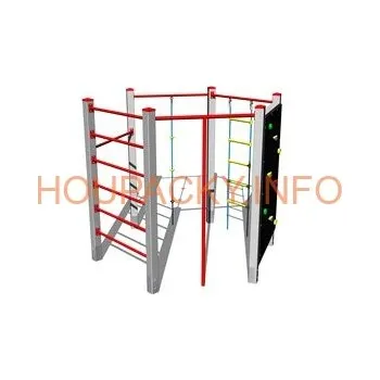 Doplněk pro dětské hřiště Šplhací sestava SS602KS - stříbrná