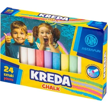AstraFUN ASTRAFun, Tabulová/chodníková křída, 24ks, mix barev, 330022001