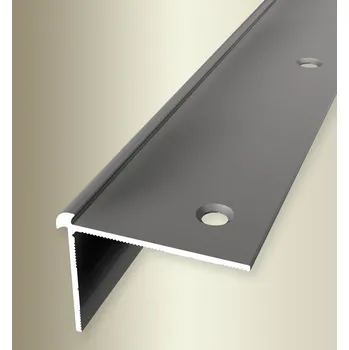 přechodová lišta Küberit 870 - F2 Imitace nerezi - schodová oboustranná hrana do 2,5 mm Délka lišty: 250 cm