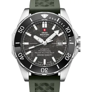 Hodinky Swiss Military SMA34092.09 Automatic Diver Mens Watch 45mm 100ATM