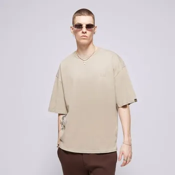 Pánská móda Alpha Industries Tričko Alpha Essentials Rl T Béžová S