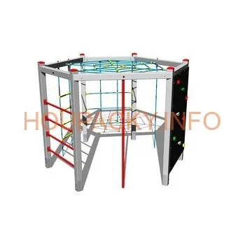 Doplněk pro dětské hřiště Šplhací sestava SS604KS - stříbrná