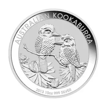 10 uncí stříbrná mince Austrálie Kookaburra 2013