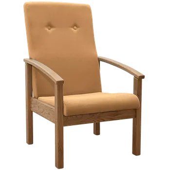 Křeslo ANTAL křeslo čalouněné koženkou, nugátová