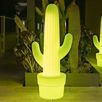 Venkovní osvětlení Stojací lampa Newgarden cactus, limetkově zelená - Délka kabelu 4 m 1 x 14 W LED - Doprava zdarma
