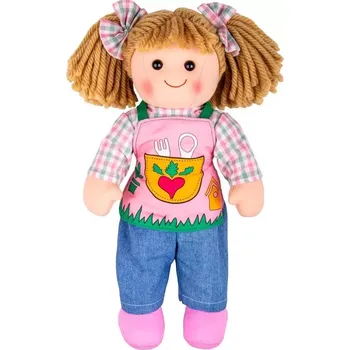 Panenka Bigjigs Toys látková panenka Elsie 34 cm
