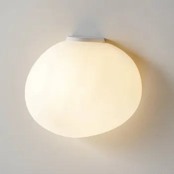 Lampička Foscarini Gregg media semi 2 nástěnné světlo, bílá bílá satinovaná, bílá 1 x 30 W - Doprava zdarma