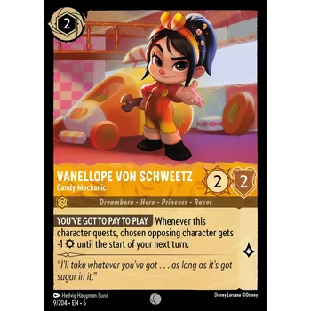 Karetní hra Vanellope von Schweetz 009/204 - Shimmering Skies Typ karty: Non-Holo