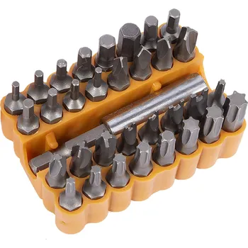 Vrtačka XTLINE Sada bitů bezpečnostních 1/4” 33 dílů - P16639