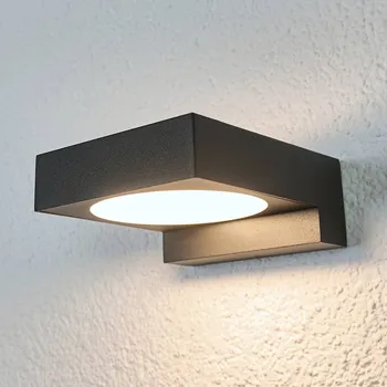 Venkovní osvětlení Arcchio Černá LED venkovní nástěnná svítilna Natalja černá, bílá 1 x 8 W LED
