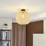 Stropní světlo Lindby Dabila, bambus, Ø 35 cm, E27 světlé dřevo 1 x 15 W LED - Doprava zdarma