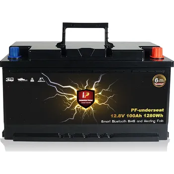 Lithiová baterie Perfektium LiFePO4 12.8V 100Ah, s vyhříváním - pod sedadlo