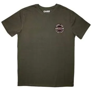 Pánské tričko Merch Johnny Cash: Johnny Cash Unisex T-shirt: Mini American Rebel Logo (large) L