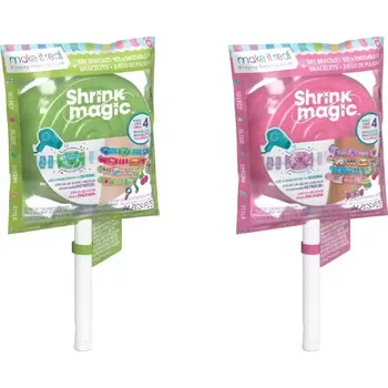 kreativní sada MAKE IT REAL Náramky v lízátku kreativní set výroba dětské bižuterie 2 druhy 131757