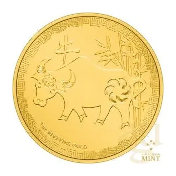 1 unce zlatá mince Niue Lunar vůl 2021