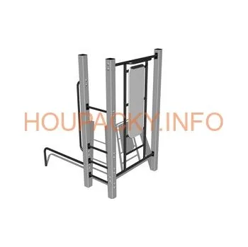 Dětský domeček Street workoutová sestava WS005SD - stříbrná