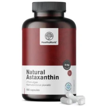 Bylinná léčivá mast Natural Astaxanhin 180 kapslí HealthyWorld HealthyWorld HW038