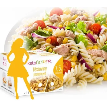 Keto dieta KetoFit Proteinové low carb těstoviny - Fusilli, 300 g (6 porcí)