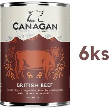 Canagan britské Hovězí 6 x 400g