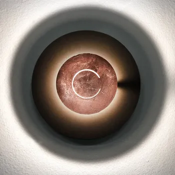 Lampička Knikerboker DoppioZero nástěnné světlo kávová/měď kávově hnědá, lístková měď LED 16 W celkem - Doprava zdarma