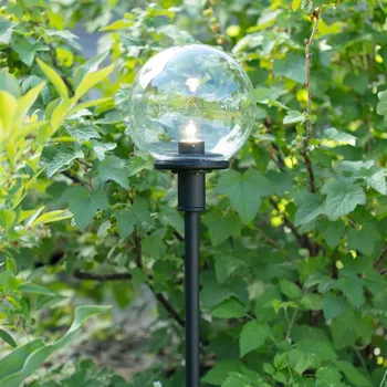 Lampička Markslöjd Zahradní 24 LED světlo na cestu Sphere s kulovým stínítkem - Délka kabelu 2 x 30 cm černá, čirá 1 x 3 W LED - Doprava zdarma