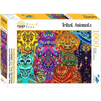 Puzzle Puzzle BRAIN TREE Kmenová zvířata 1000 dílků