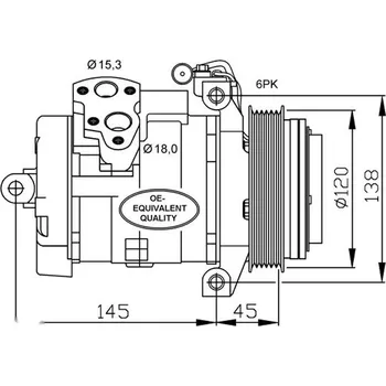Kompresor klimatizace Kompresor klimatizace MB Sprinter 906 06- NRF NRF32698