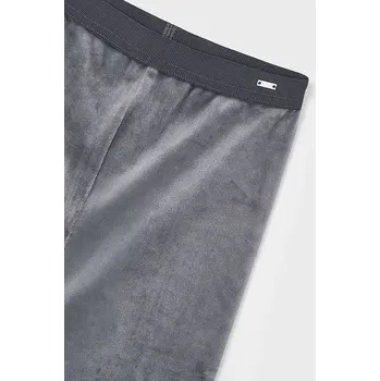 Dívčí legíny Mayoral dívčí sametové legíny 712 - 4 růžové barva: šedá, Rozměr: 122