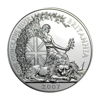 1 unce stříbrná mince Britannia 2007