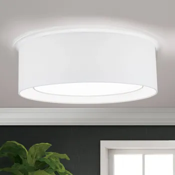 Orion Kulaté textilní stropní světlo Antoni v bílém bílá 3 x 60 W - Doprava zdarma