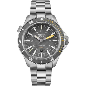 Hodinky Traser H3 110332 P67 Diver Automatic T100 Grey Mens Watch 46mm 50ATM