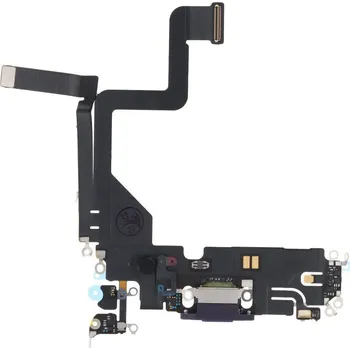 Nabíjecí port a flex kabel pro iPhone 14 Pro ORI - Fialový