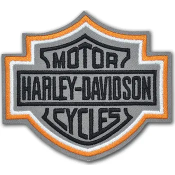 Nášivka Moto nášivka Harley Davidson Logo reflexní 10 cm x 9 cm