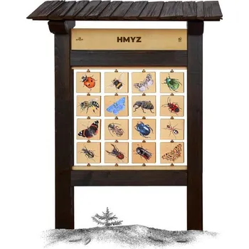 Hra na zahradu Hmyz Tabulky poznání M - edukační tabule venkovní dřevěná