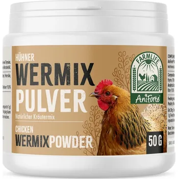AniForte WermiX pro drůbež - podpora po zbavení se červů (50 g)