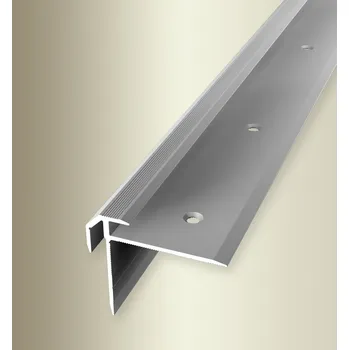 přechodová lišta Küberit 835 - F4 Stříbrná - schodová zásuvná hrana 5 - 5,5 mm, 250 cm Délka lišty: 250 cm